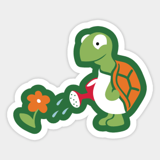 Turtle Gardening Sticker